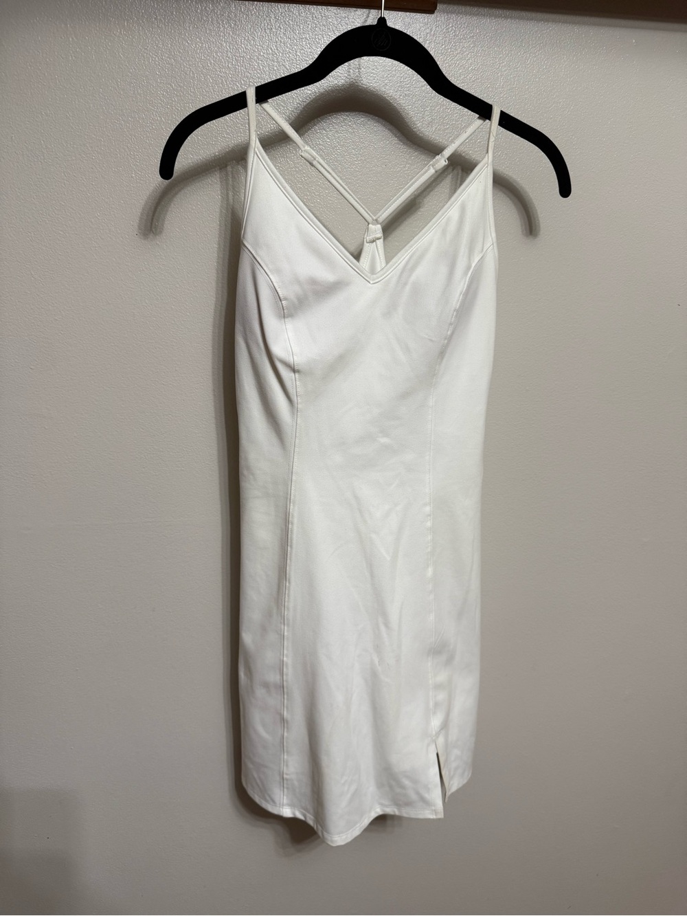 SO White V-Neck Active Dress